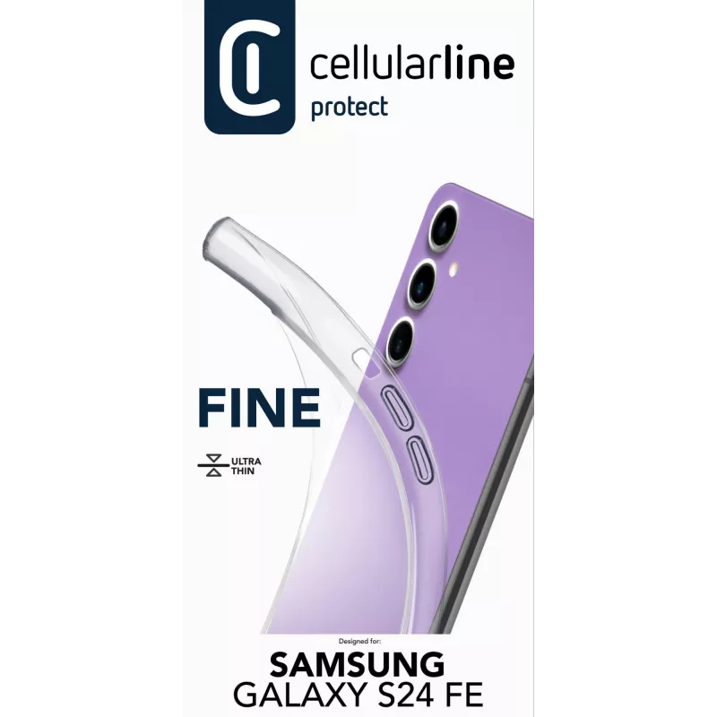 Suojakotelo Cellularline Galaxy S24 Fe 17 cm läpinäkyvä