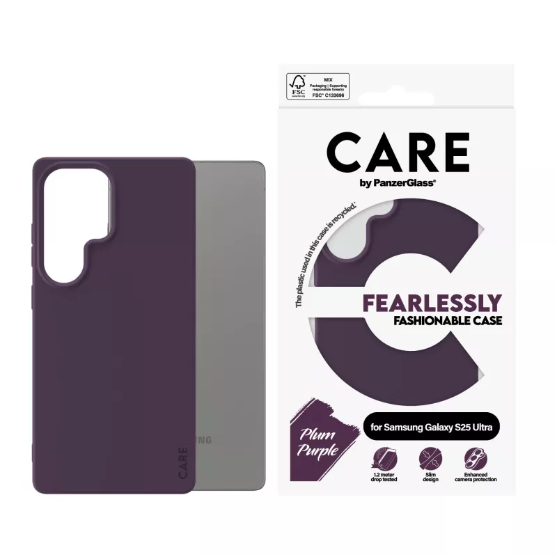 PanzerGlass CARE™ by ® Case Plum violetti Samsung Galaxy S25 Ultra
