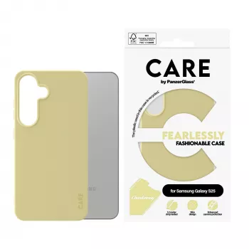 PanzerGlass CARE™ by ® Case Chardonnay Samsung Galaxy S25 suojakotelo, Samsung, Samsung - Galaxy S25, keltainen