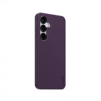 Suojakotelo PanzerGlass CARE by muodikas kotelo Plum violetti Samsung Galaxy S25 läpinäkyvä