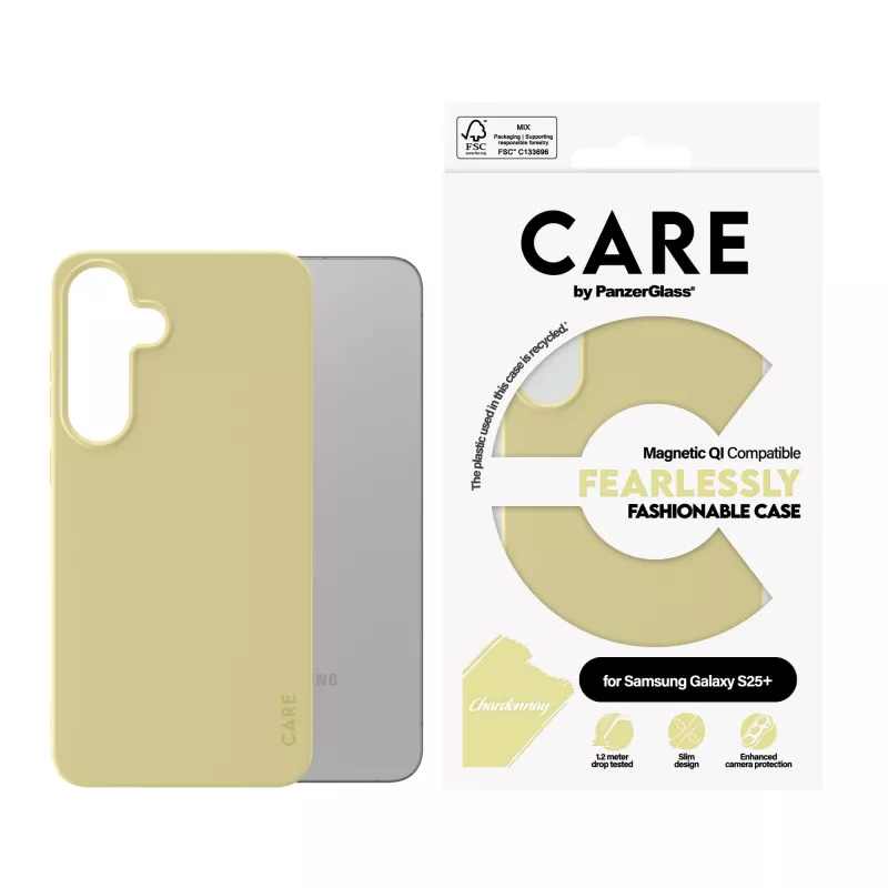PanzerGlass CARE™ by ® Case Chardonnay Qi-yhteensopiva Samsung Galaxy S25+