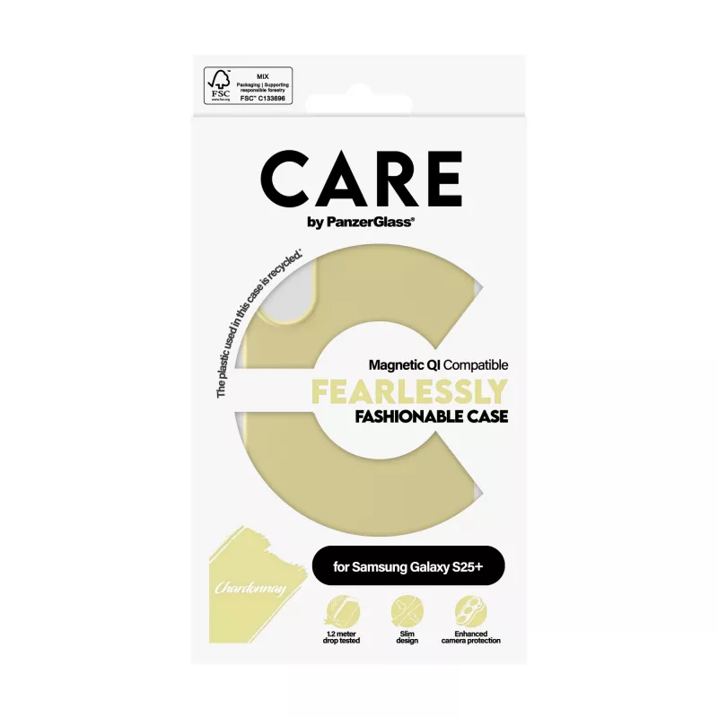 PanzerGlass CARE™ by ® Case Chardonnay Qi-yhteensopiva Samsung Galaxy S25+
