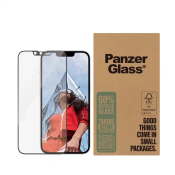 Näytönsuojakalvo PanzerGlass iPhone 16e 14 13 13 Pro Ultra-Wide Fit naarmuuntumaton iskunkestävä