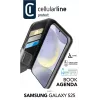 Folio-kotelo Cellularline Galaxy S25 16,1 cm musta 3 korttipaikkaa