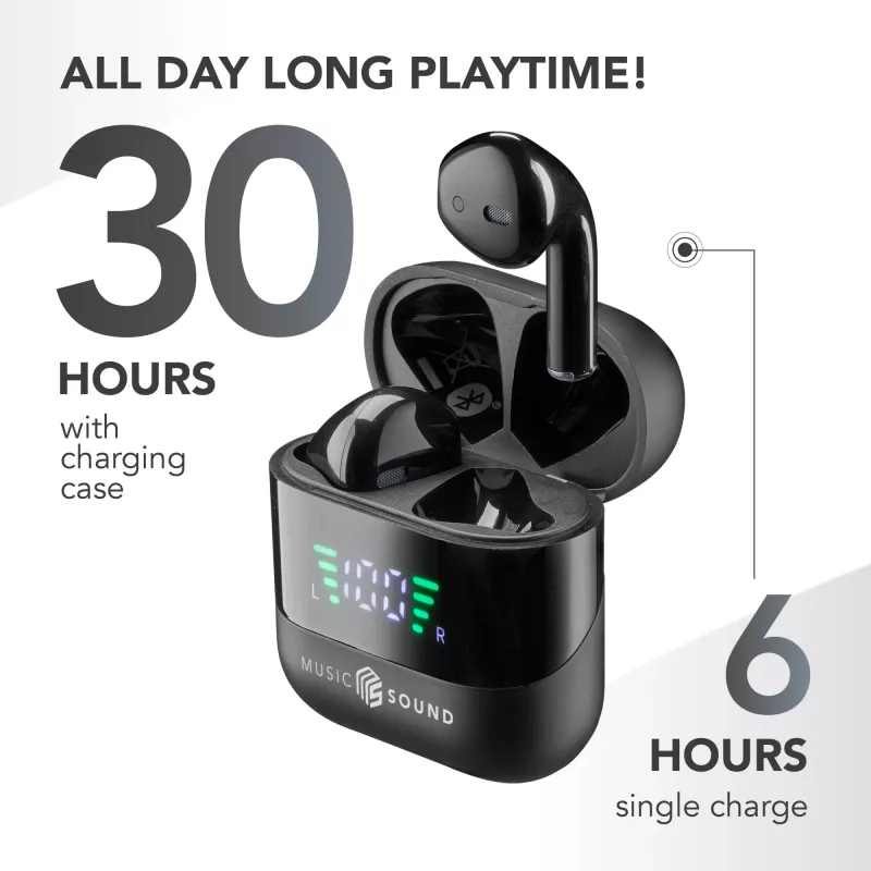 Music Sound SPARK TWS-kuulokkeet LED-näytöllä