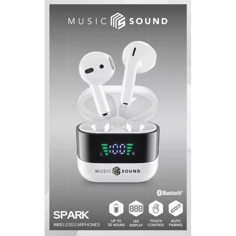 Music Sound SPARK TWS-kuulokkeet LED-näytöllä