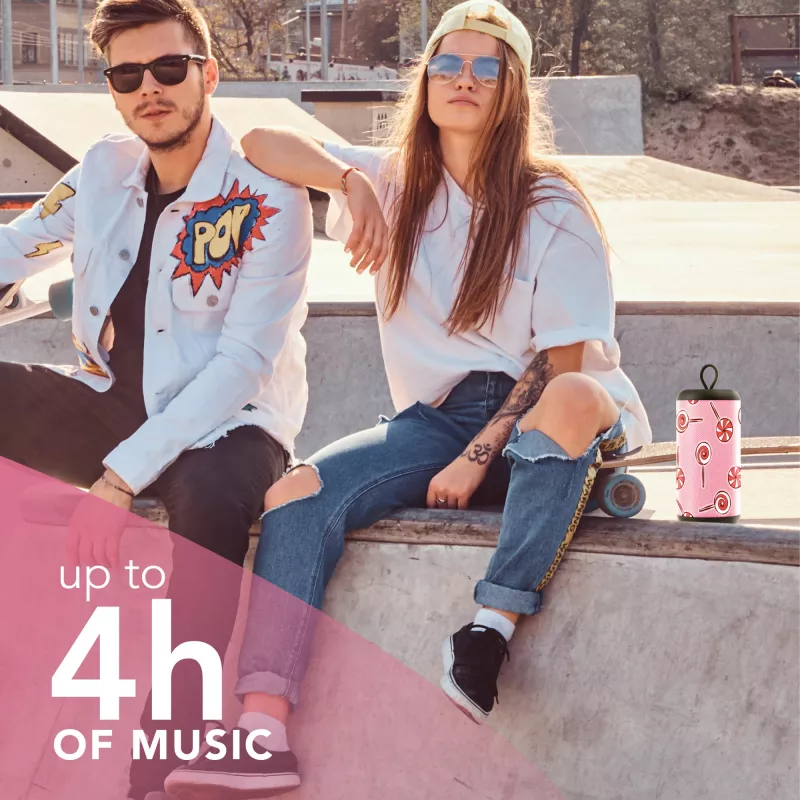 Mono kannettava kaiutin Music Sound pystysuora kaiutin pinkki