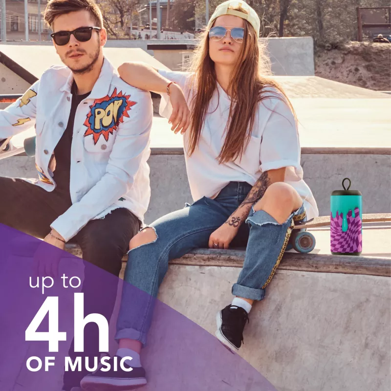 Mono kannettava kaiutin Music Sound pystysuora kaiutin violetti