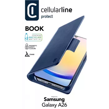 Lompakkokotelo Cellularline Galaxy A26 sininen 16,8 cm