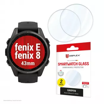 E.V.I Displex Glass -suojalasi Garmin fenix E/fenix 8 43 mm