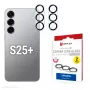 Karkaistu lasi näytönsuoja e.v.i. Samsung Galaxy S25+:lle — DISPLEX CAMGLASS ALL-IN-ONE (malli 02118)