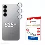 Displex Premium kameraobjektiivilasi, Samsung Galaxy S25+, 10H, yksittäiset renkaat, DLC, läpinäkyvä, Quick Mount