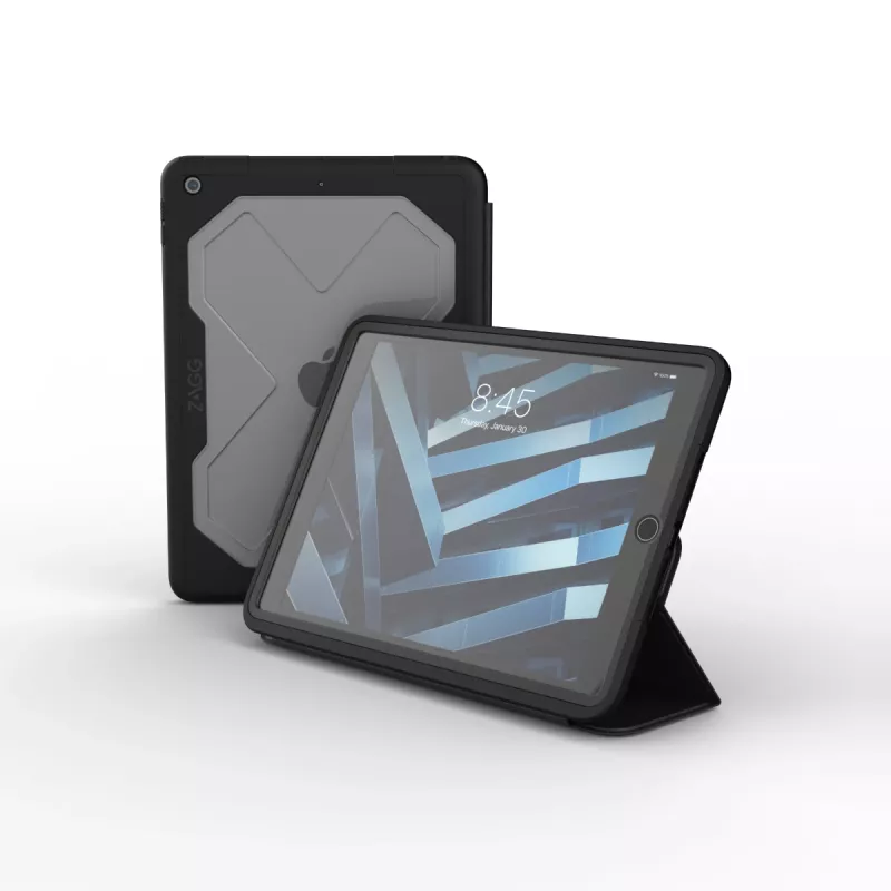 Folio-kotelo ZAGG Rugged Messenger Apple iPad 10.2 25,9 cm charcoal