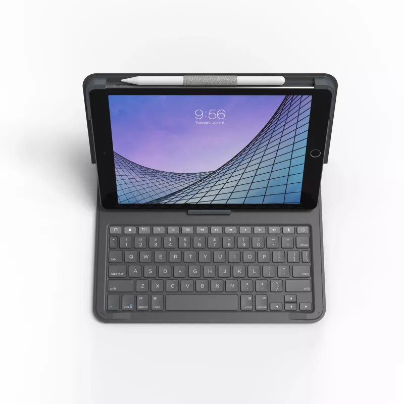 ZAGG näppäimistö Messenger Folio 2-Apple-iPad 10.2/10.5-Charcoal-saksa