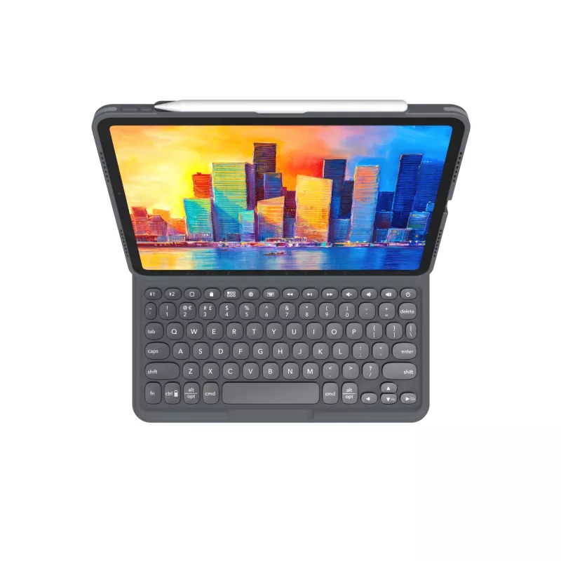 ZAGG näppäimistö Pro Keys-Apple-iPad 10.9-musta/harmaa-saksa