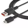StarTech.com 1m Secure-latauskaapeli – USB-A - Micro-USB datasalpa vain latauskaapeli – vain virtalatauskaapeli puhelimelle/tabletille – datasalpaava USB-suojakaapeli