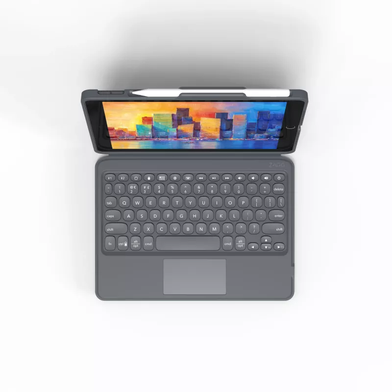 ZAGG Pro Keys -näppäimistö trackpadilla - Apple - iPad 10.2 - musta/harmaa - saksa
