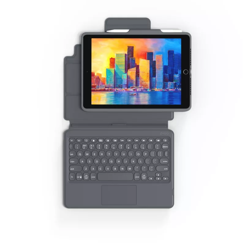 ZAGG Pro Keys -näppäimistö trackpadilla - Apple - iPad 10.2 - musta/harmaa - saksa