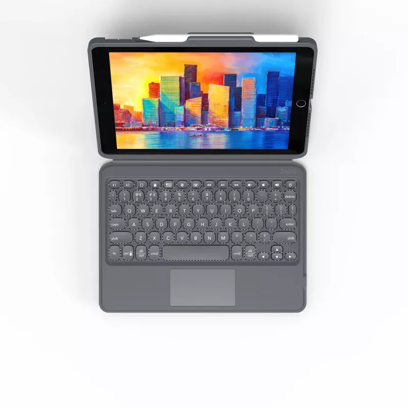ZAGG Pro Keys -näppäimistö trackpadilla - Apple - iPad 10.2 - musta/harmaa - saksa