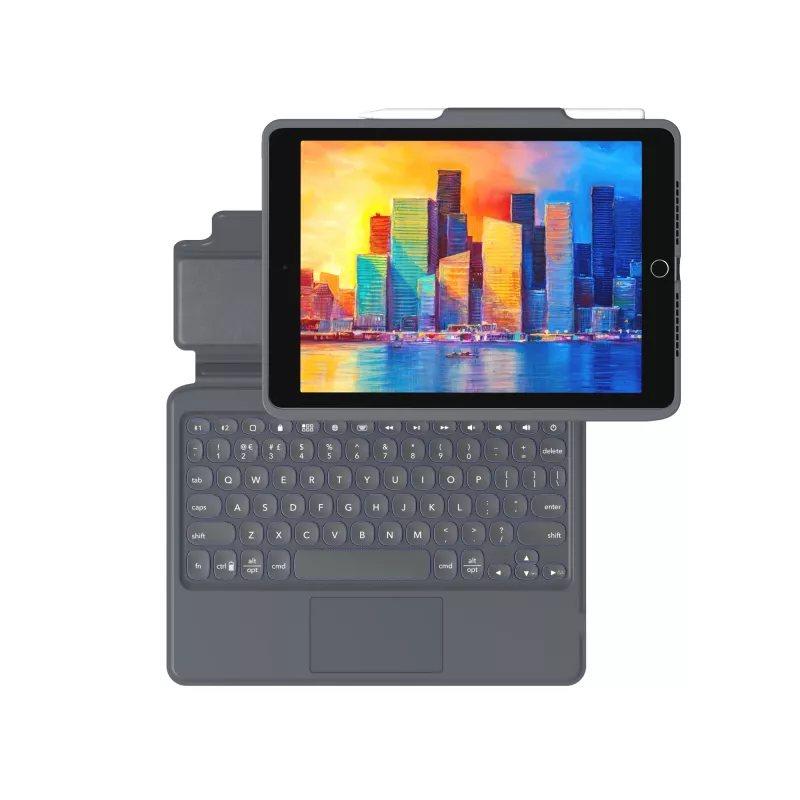 ZAGG Pro Keys -näppäimistö trackpadilla - Apple - iPad 10.2 - musta/harmaa - saksa