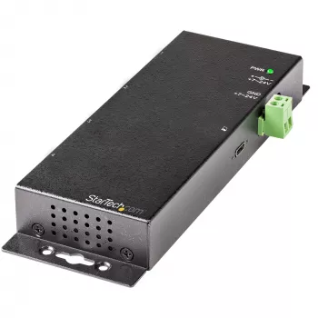 StarTech.com 4-porttinen USB-C-keskitin 10 Gbit/s – teollinen metallinen USB-C-keskitin – 2x USB-C & 2x USB-A – ESD-ylijännitesuoja – USB-C- tai USB-A-isäntä – itsenäisesti toimiva, asennettava USB 3.2 Gen 2 Type-C -keskitin