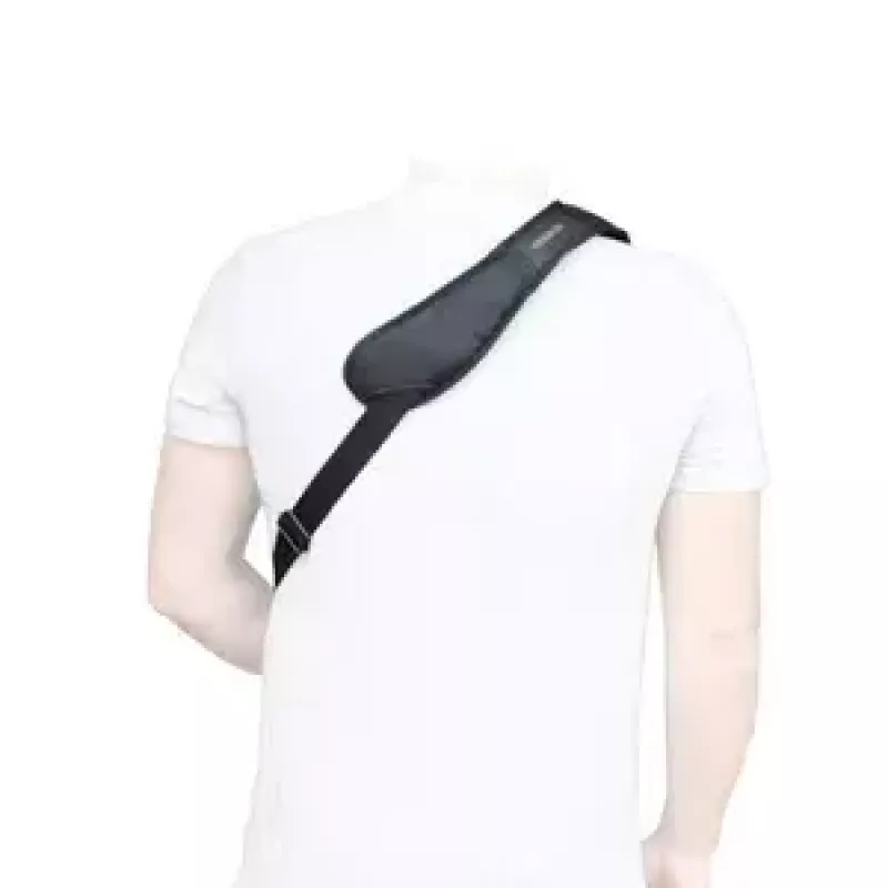 Olkahihna Mobilis ERGONOMIC SHOULDER STRAP kannettavaan musta karabiinihaka