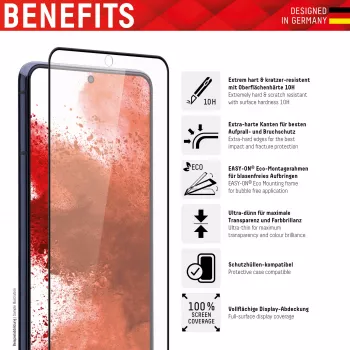 Displex Full Cover -näytönsuojakalvo Samsung Galaxy S22 Ultra karkaistu lasi
