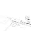 USB-keskitin j5create JUH340 4-porttinen USB 3.0 musta alumiini