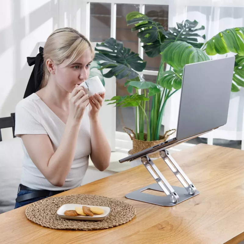 Kannettavan tietokoneen ja tabletin teline j5create JTS127-N monikulmainen alumiini musta harmaa