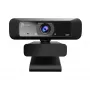 j5create JVCU100 USB™ HD-verkkokamera 360° käännöllä, 1080p videotallennusresoluutio, musta