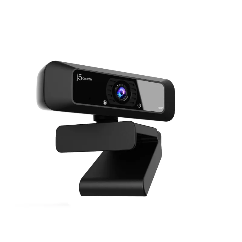 j5create JVCU100 USB™ HD-verkkokamera 360° käännöllä, 1080p videotallennusresoluutio, musta