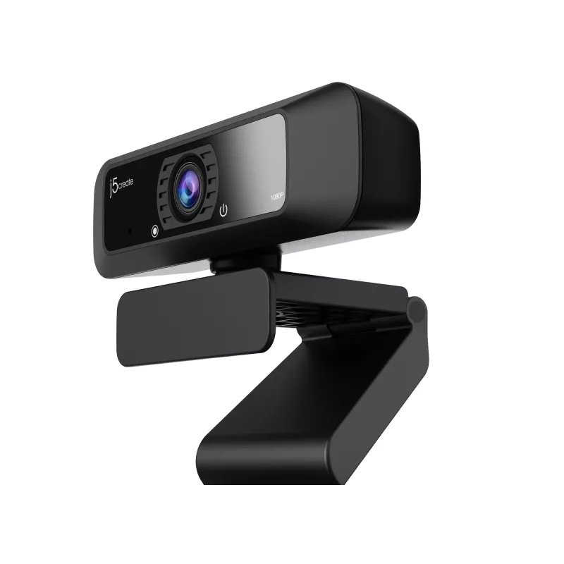 j5create JVCU100 USB™ HD-verkkokamera 360° käännöllä, 1080p videotallennusresoluutio, musta