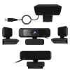j5create JVCU100 USB™ HD-verkkokamera 360° käännöllä, 1080p videotallennusresoluutio, musta