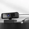 j5create JVCU100 USB™ HD-verkkokamera 360° käännöllä, 1080p videotallennusresoluutio, musta
