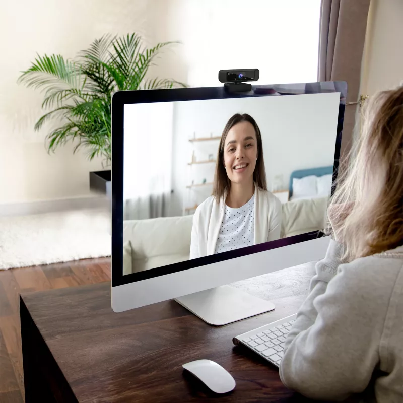 j5create JVCU100 USB™ HD-verkkokamera 360° käännöllä, 1080p videotallennusresoluutio, musta