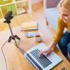 j5create JVCU100 USB™ HD-verkkokamera 360° käännöllä, 1080p videotallennusresoluutio, musta