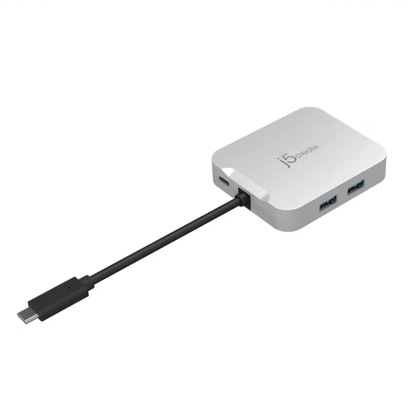 j5create JCD391 4K60 Elite USB-C® PD moniporttisovitin, hopea