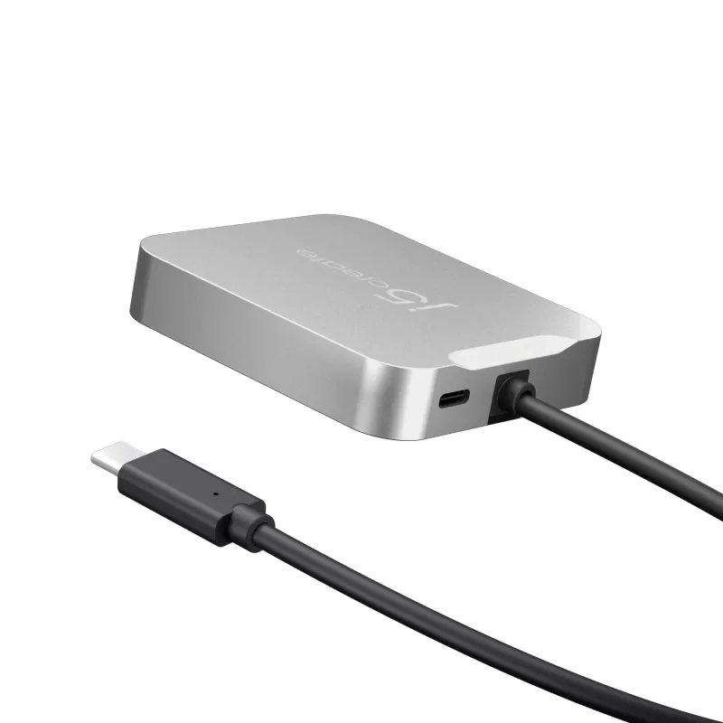 j5create JCD391 4K60 Elite USB-C® PD moniporttisovitin, hopea