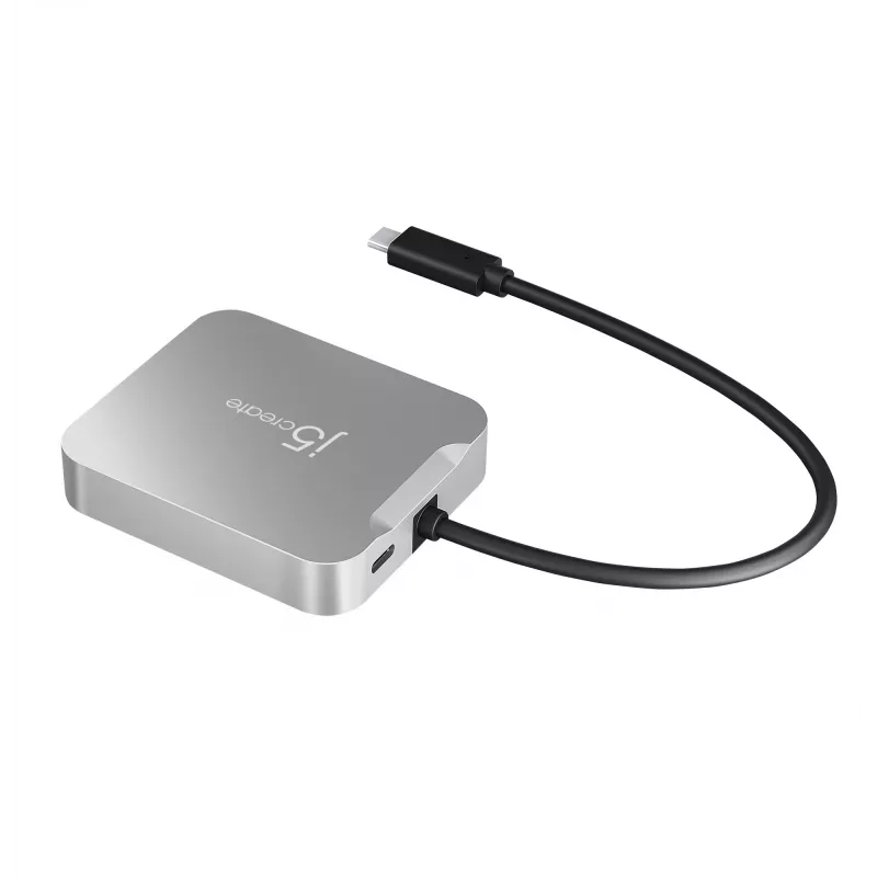 j5create JCD391 4K60 Elite USB-C® PD moniporttisovitin, hopea