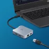 j5create JCD391 4K60 Elite USB-C® PD moniporttisovitin, hopea