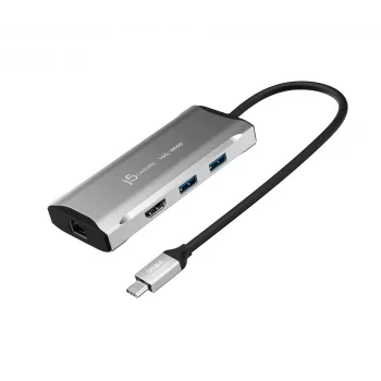 j5create JCD392 4K60 Elite USB-C® 10Gbps matkatelakka, Space Grey