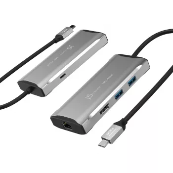 j5create JCD392 4K60 Elite USB-C® 10Gbps matkatelakka, Space Grey