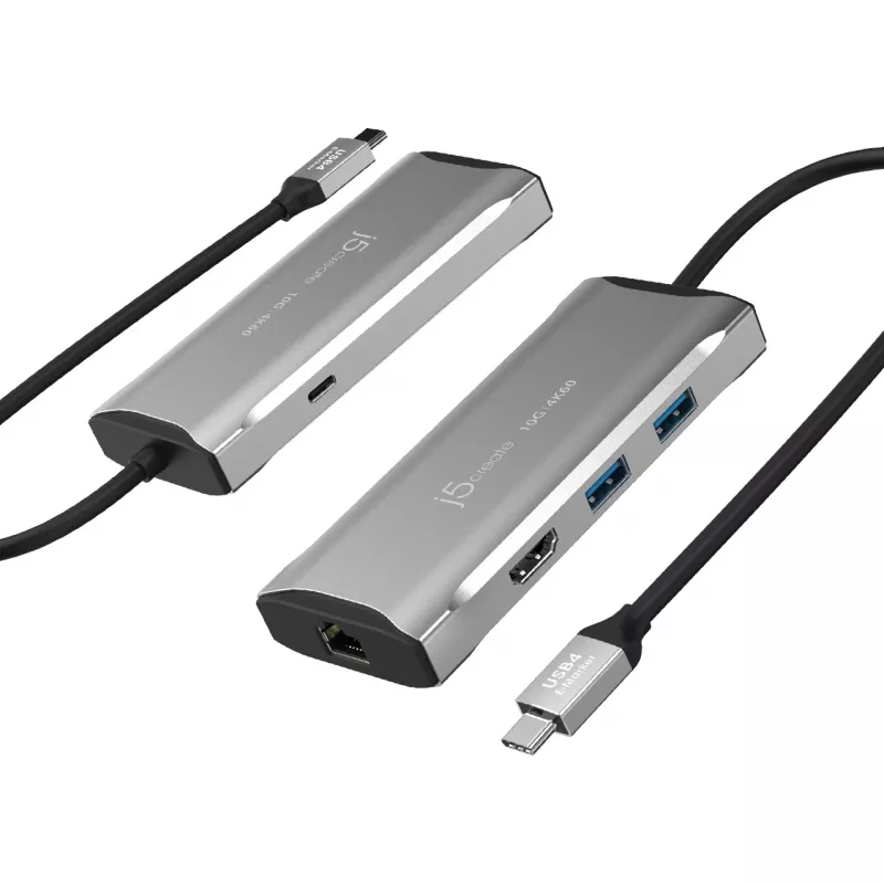 j5create JCD392 4K60 Elite USB-C® 10Gbps matkatelakka, Space Grey