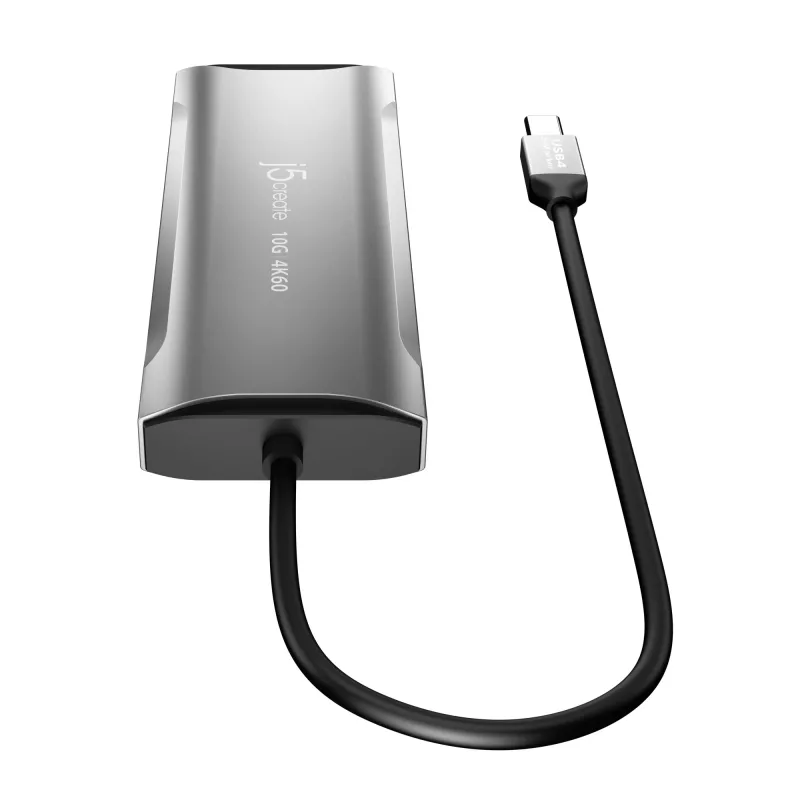 j5create JCD392 4K60 Elite USB-C® 10Gbps matkatelakka, Space Grey