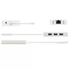 j5create JCH471 USB-C™ Gigabit Ethernet ja keskitin monisovitin, metallinen champagne