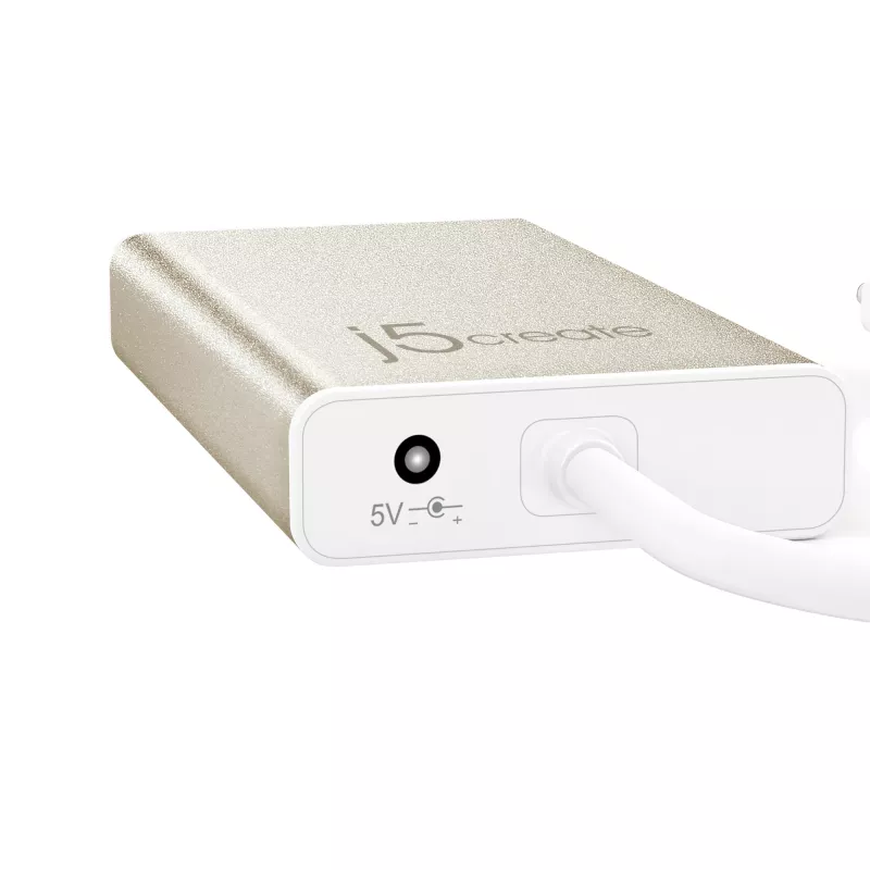 j5create JCH471 USB-C™ Gigabit Ethernet ja keskitin monisovitin, metallinen champagne