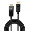 Lindy 5m DP-HDMI-sovitinkaapeli HDR DisplayPort HDMI