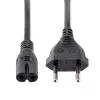 StarTech.com 2 m kannettavan tietokoneen virtajohto, EU-pistoke C7, 2,5 A 250 V