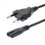 StarTech.com 3 m (10 ft) kannettavan tietokoneen virtajohto, EU-pistoke C7, 2,5 A 250 V, 18 AWG, kannettavan tietokoneen varajohto, tulostimen virtajohto, kannettavan tietokoneen latausjohto, kannettavan tietokoneen virtalähteen johto, musta