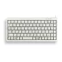 CHERRY kompakti näppäimistö, QWERTY, 83 näppäintä, Combi USB/PS2, vaaleanharmaa
